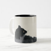 Tasse 2 Couleurs Chat et papillon (Devant gauche)