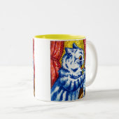 Tasse 2 Couleurs Chat et ses chatons (Devant droit)