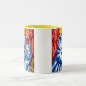 Tasse 2 Couleurs Chat et ses chatons (Centre)