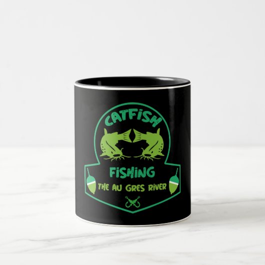 Tasse 2 Couleurs Chat Fishing Au Gres (Centre)