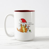 Chat Funny Noël Cartographie mignonne souris souri