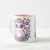 Tasse 2 Couleurs Chat Glamoratti (Devant gauche)
