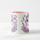 Tasse 2 Couleurs Chat Glamoratti (Centre)