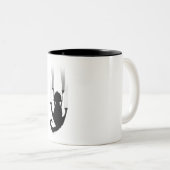 Tasse 2 Couleurs Chat grimpe (Devant droit)