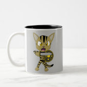 Tasse 2 Couleurs Chat guerrier Chibi (Gauche)