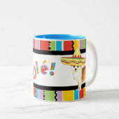 Tasse 2 Couleurs Chat long Fiesta Chihuahua (Devant droit)