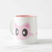 Tasse 2 Couleurs chat mignon (Devant gauche)
