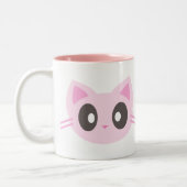 Tasse 2 Couleurs chat mignon (Gauche)