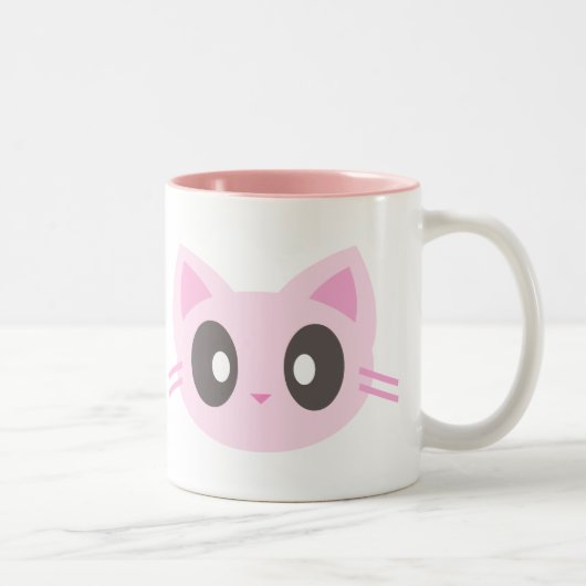 Tasse 2 Couleurs chat mignon (Droit)