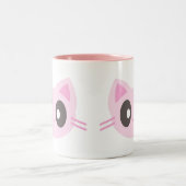 Tasse 2 Couleurs chat mignon (Centre)