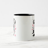Tasse 2 Couleurs Chat mignon sur une chaise Vous manquant (Centre)