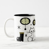Tasse 2 Couleurs Chat moderne (Gauche)