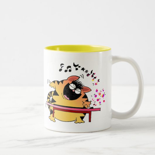 Tasse 2 Couleurs Chat musical des chats | de LOL gros (Droit)