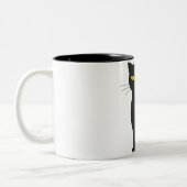 Tasse 2 Couleurs chat noir (Gauche)