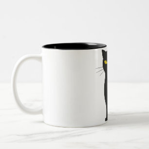 Tasse 2 Couleurs chat noir