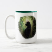 Tasse 2 Couleurs Chat Peacock (Gauche)