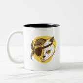 Tasse 2 Couleurs Chat pirate (Gauche)