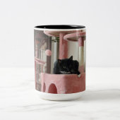 Tasse 2 Couleurs Chat qui se détend (Centre)