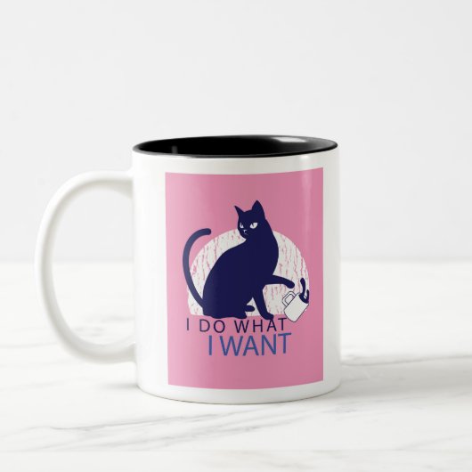Tasse 2 Couleurs Chat rebelle (Gauche)