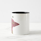 Tasse 2 Couleurs Chat rose (Centre)