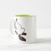 Tasse 2 Couleurs Chat siamois de point de chocolat se trouvant (Devant gauche)