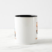 Tasse 2 Couleurs Chat - soutenu pour être sauvage (Centre)