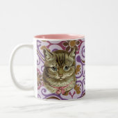 Tasse 2 Couleurs Chat tigré (Gauche)