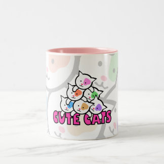 Tasse 2 Couleurs Chat très mignon