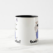 Tasse 2 Couleurs Chat trop mignon de Kitty (Centre)