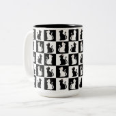 Tasse 2 Couleurs chats (Devant gauche)