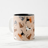 Tasse 2 Couleurs Chats (Devant gauche)