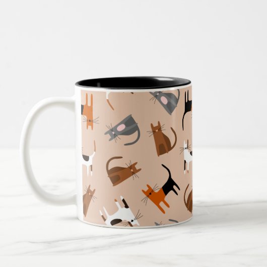 Tasse 2 Couleurs Chats (Gauche)