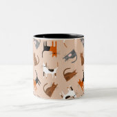 Tasse 2 Couleurs Chats (Centre)