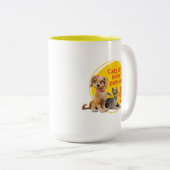 Tasse 2 Couleurs Chats & Chiens Font De La Vie Paw-some ! (Devant droit)