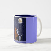 Tasse 2 Couleurs Chats d'amour (Devant droit)