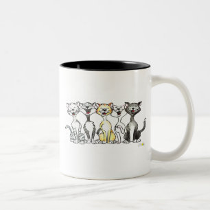 Tasse 2 Couleurs Chats de chant