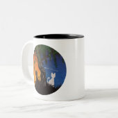 Tasse 2 Couleurs Chats de jour et de nuit (Devant gauche)