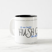 Tasse 2 Couleurs CHATS DE SILENCE ! Ver. 2 (Devant gauche)