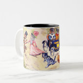 Tasse 2 Couleurs Chats et voitures par Louis Wain (Devant gauche)
