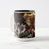 Tasse 2 Couleurs Chats jouant au poker (Devant gauche)