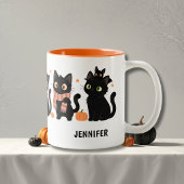 Tasse 2 Couleurs Chats noirs mignons Halloween