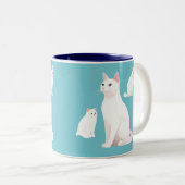 Tasse 2 Couleurs Chats réservés (Devant droit)