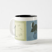Tasse 2 Couleurs Chats rêveurs (Devant gauche)