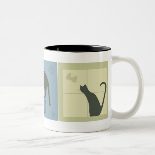 Tasse 2 Couleurs Chats rêveurs (Droit)