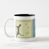 Tasse 2 Couleurs Chats rêveurs (Gauche)