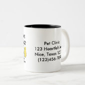 Tasse 2 Couleurs Chats Sardine (Devant droit)