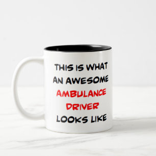 Tasse 2 Couleurs chauffeur d'ambulance, génial