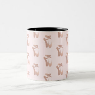 Tasse 2 Couleurs Chaussons de ballet roses ballerine or rose