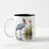 Tasse 2 Couleurs Chaussure Bouche Aquarelle peinture (Gauche)