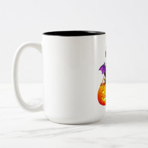 Tasse 2 Couleurs Chauve-souris Chauve-souris Citrouille avec Cape V